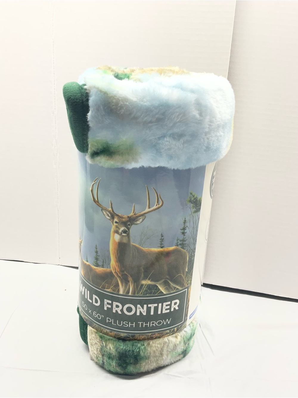 Plush Throw Blanket - Blue & Green